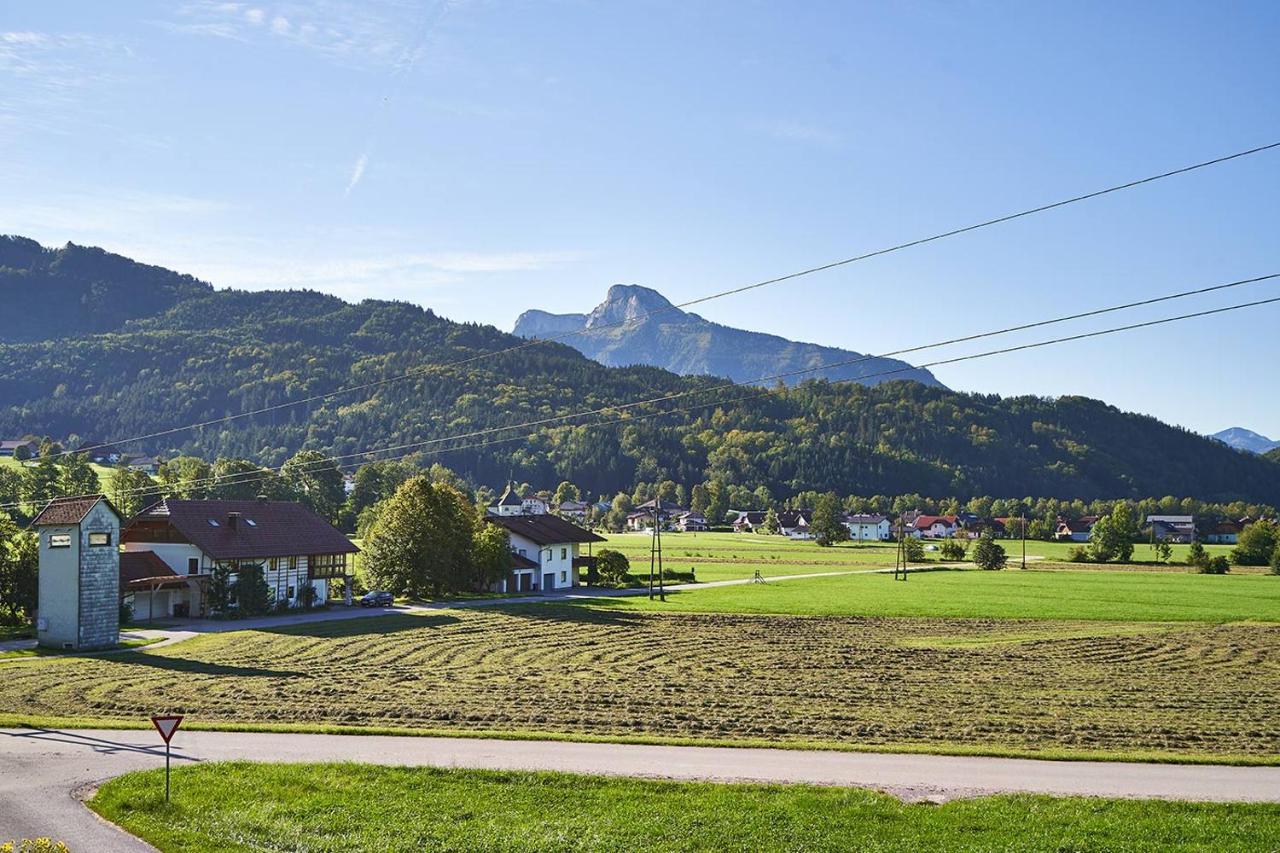 Bergblick Acht Mondsee Innerschwand Bagian luar foto